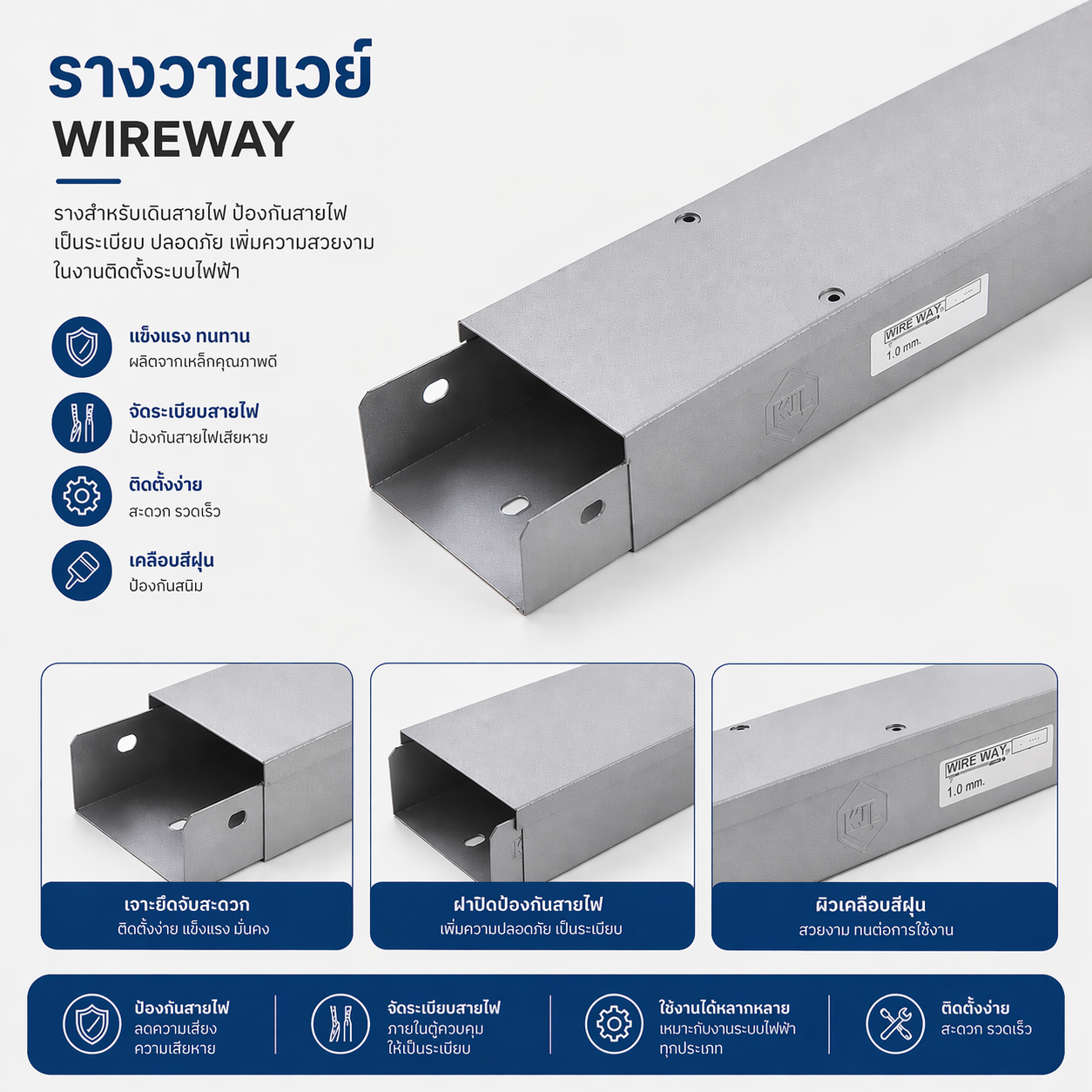 รางวายเวย์ BAV 4" x 8" x 8F